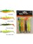 Cannibal Shad 10CM 9GR+10GR Dark Water 4ADET Hazır Silikon Yem Seti 1