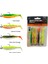 Cannibal Shad 8cm 5gr+7.5gr Dark Water 4ADET Hazır Silikon Yem Seti 1