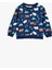 Sweatshirt Uzun Kollu Hayvan Grafik Baskılı Pamuklu 1