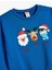 Yılbaşı Sweatshirt Temalı Uzun Kollu Bisiklet Yaka Baskı Detaylı Şardonlu 3