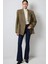 Haki Renk Gold Düğmeli Blazer Ceket MKN3056 3