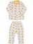 Ekru Sarı Ördekli Çıtçıtlı Pijama Takımı - 1015349 1