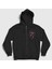 Unisex Siyah Drama K Pop Aespa Fermuarlı Kapüşonlu Sweatshirt 1