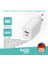 Akıllı Şarj Başlık 25W Isı ve Akım Korumalı Hızlı Turbo Sarj USB+Type-C Çift Girişli 104406 3