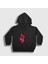 Unisex Çocuk Siyah Zero Two V3 Darling In The Franxx Kapüşonlu Sweatshirt 1