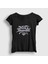 Kadın Siyah Logo Rock King Diamond T-Shirt 1