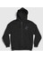 Unisex Siyah Logo Sosyal Medya Tiktok Fermuarlı Kapüşonlu Sweatshirt 1