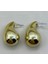 Gold Renk Damla Model Küpe 3