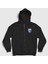 Unisex Siyah Logo Oyun Rocket League Fermuarlı Kapüşonlu Sweatshirt 1