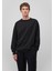 Bisiklet Yaka Siyah Basic Sweatshirt 0S10295-900 3