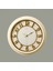 1963-CA Kabartma Rakam Duvar Saati - Bej - 46 cm 2