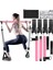 4 Lastikli Kaliteli Pilates Bar Egzersiz Çubuğu Ayarlanabilir Zorluk Evde Spor Squat Kademeli Çantalı Kolay Kurulum 1