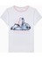 Pamuklu Kız Çocuk Stitch Optik Beyaz Pamuklu Pijama Takımı - Stitch Koleksiyonu 2