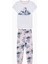 Pamuklu Kız Çocuk Stitch Optik Beyaz Pamuklu Pijama Takımı - Stitch Koleksiyonu 1