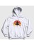 Unisex Beyaz Good Vibes Only Hediye Yoga Kapüşonlu Sweatshirt 1