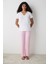 Pinkish Pantolon Açık Pembe Pijama Takımı - Loves Paris Koleksiyonu 1