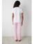 Pinkish Pantolon Açık Pembe Pijama Takımı - Loves Paris Koleksiyonu 5