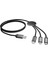 SL-CP110 1m 2A Microusb+Lightning+Typec 3 In 1 LED Logolu Şarj Kablosu 2