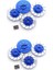 8 Adet Metal Fren Diski Jant Kutusu Metal Altıgen Adaptör 12MM 1/10 Sakura D4 On-Road Yarış Rc Araba Parçaları, Lacivert (Yurt Dışından) 2