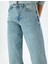 Normal Bel Geniş Paça Düğmeli Kot Pantolon - Wide Leg Jeans 5