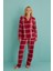 Kadın Genç Milan Önden Düğmeli Uzun Kollu Pijama Takımı | 50701-68 1