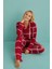 Kadın Genç Milan Önden Düğmeli Uzun Kollu Pijama Takımı | 50701-68 5