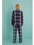 Kadın Genç Milan Önden Düğmeli Uzun Kollu Pijama Takımı | 50701-69 3