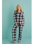 Kadın Genç Milan Önden Düğmeli Uzun Kollu Pijama Takımı | 50701-63 1