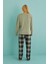 Kadın Genç Milan Bisiklet Yaka Uzun Kollu Pijama Takımı | 50902-48 3
