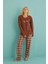 Kadın Genç Milan Bisiklet Yaka Uzun Kollu Pijama Takımı | 50902-53 2