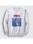 Unisex Beyaz Paws Jaws Film Komik Kedi Kedili Sweatshirt 1