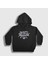 Unisex Çocuk Siyah Logo Rock King Diamond Kapüşonlu Sweatshirt 1