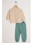 Dinazor Figürlü Yazı Baskılı Çağla Yeşili Renk Erkek Çocuk Ikili Takım 3