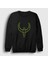 Unisex Siyah Logo Oyun Quake 4 Iv Sweatshirt 1