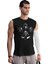 Dört Kafa Yıldız Savaşları Siyah Kesik Kol / Kolsuz Erkek T-Shirt 1