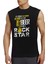 Gitar Rock Star Siyah Kesik Kol / Kolsuz Erkek T-Shirt 1