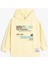 Kapşonlu Uzun Kollu Slogan Baskılı Oversize Sweatshirt 1