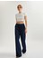 Beli Bağlamalı Düz Paça Denim Pantolon - Straight Jeans 2