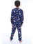 Galaxy ve Astronot Baskılı Pamuk Uzun Kollu Erkek Pijama Takımı (3,4,5,6,7,8 Yaş) 4