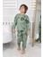 Uzay Mekiği Baskılı Pamuk Uzun Kollu Erkek Pijama Takımı (3,4,5,6,7,8 Yaş) 2