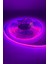 12V 8mm 320 Ledli Esnek Cob Şerit LED Pembe IP20 5 Metre 4