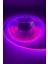 12V 8mm 320 Ledli Esnek Cob Şerit LED Pembe IP20 5 Metre 5