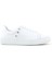 Hakiki Deri Kadın Beyaz Bağcıklı Yıldızlı Sneaker Ayakkabı 2