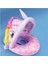 Gergedan Şekilli Baby Float Bebek Yüzme Simidi Güneşlikli Kapanır Açılır Gergedan Mor 1