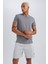 Fit Slim Fit Sporcu Şort V3030AZ23SP 5