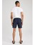Regular Fit Kısa Boy Desenli Deniz Şortu M8328AZ23HS 8