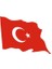 Reklam Dalgalanan Türk Bayrağı Sticker 1