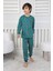 Yılbaşı Baskılı Pamuk Uzun Kollu Çocuk Pijama Takımı (3,4,5,6,7,8 Yaş) 1