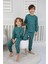 Yılbaşı Baskılı Pamuk Uzun Kollu Çocuk Pijama Takımı (3,4,5,6,7,8 Yaş) 2