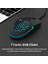 MS105 Kablolu 3200DPI 6 Tuşlu RGB LED Aydınlatmalı Gaming Optik Mouse Siyah 3